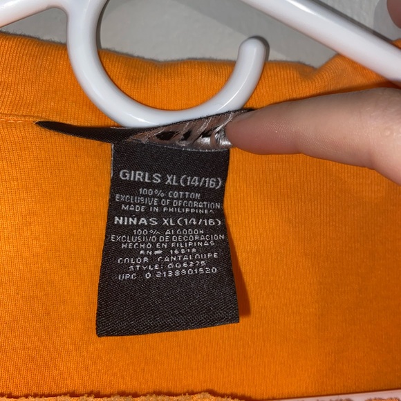 Y2K vintage George Bright Orange Wrap Blouse - Picture 5 of 9